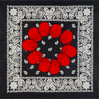 BLACK/RED BANDANA BY 33©